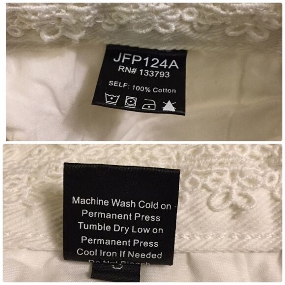 WHITE Distressed Jean shorts - Picture 12 of 14